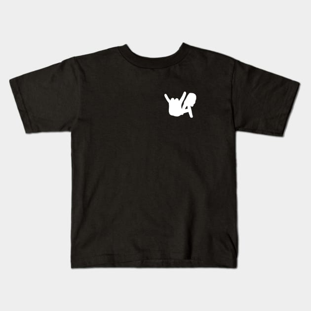 Small LA Rocks Silhouette, White Kids T-Shirt by Niemand